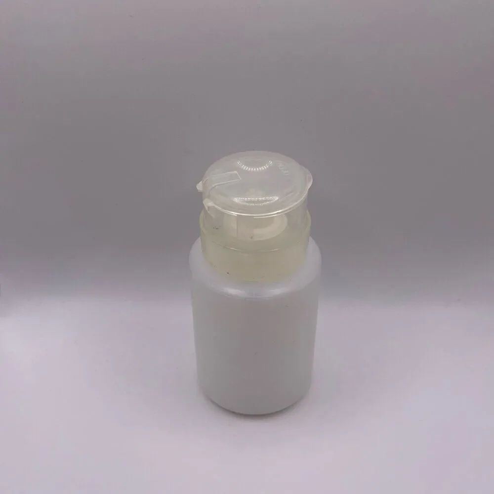 Plastic Clear Nail Polish Remover Pump Dispenser Bottle